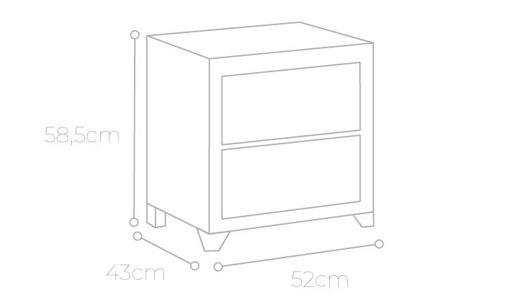 Reform Therapy Smart Komodin - Bambi Yatak - Yatak Sanatı | Yatak